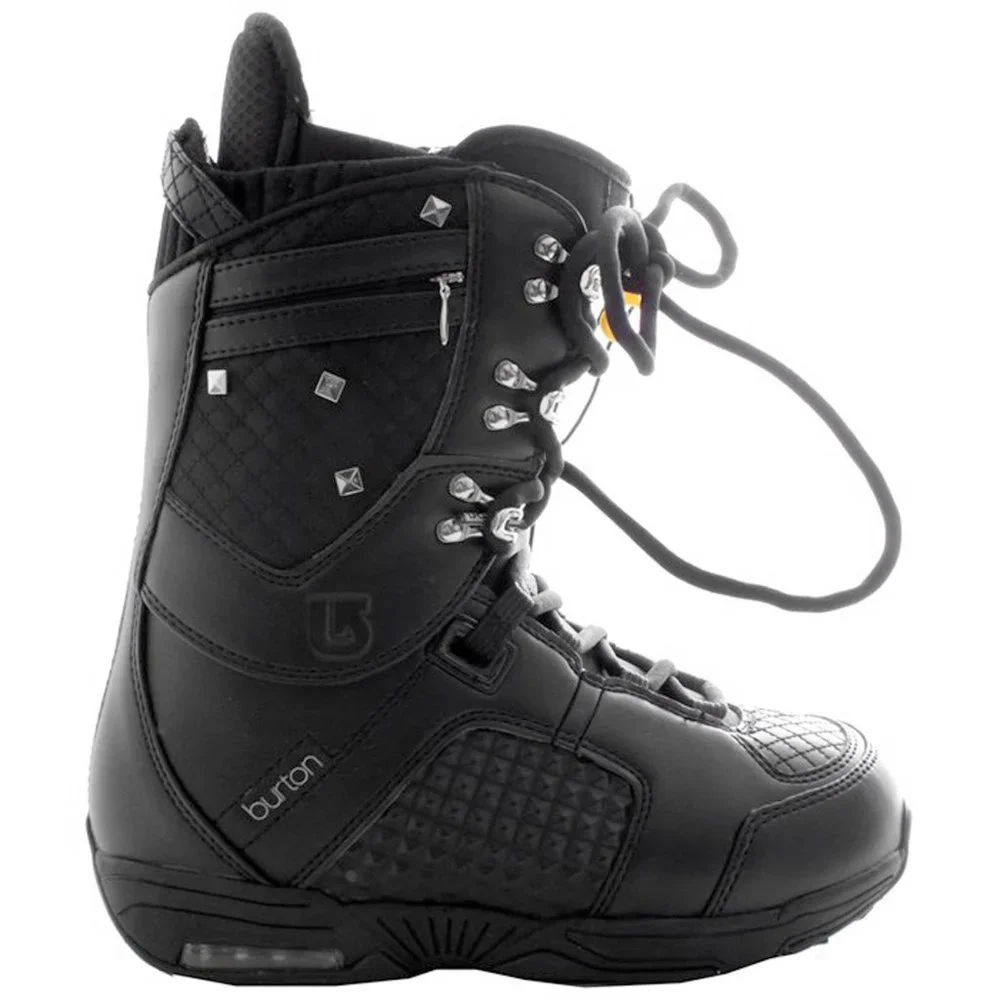 NEW $279 Burton Sapphire Snowboard Boots! Size 4 Euro 34  Black Traditional Lace